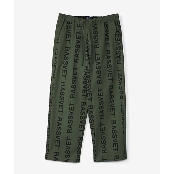 Rassvet Other - Rassvet Logo Print Pants XL Olive Green Black Straight Leg Skate Streetwear